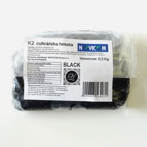 Roll-out Icing  K2 - BLACK - 500g