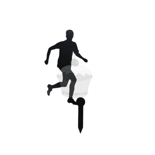 Modecor cake topper - silhouette - Fußballspieler - 1pc