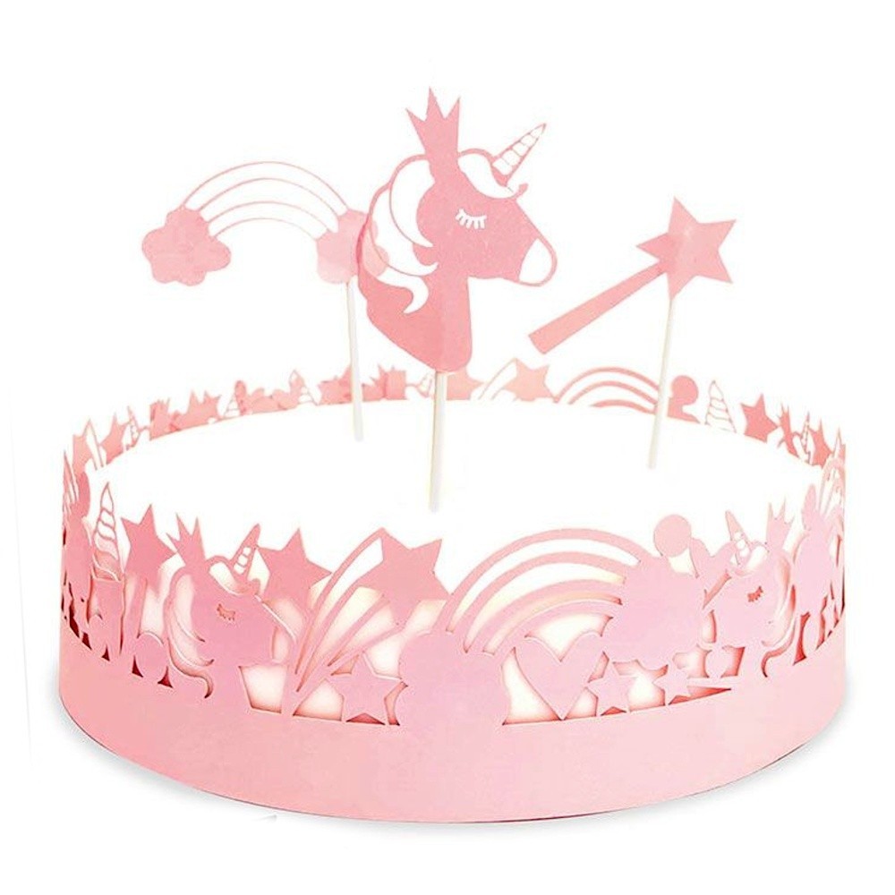 ScrapCooking Cake Topper - Unicorn set - 4pcs