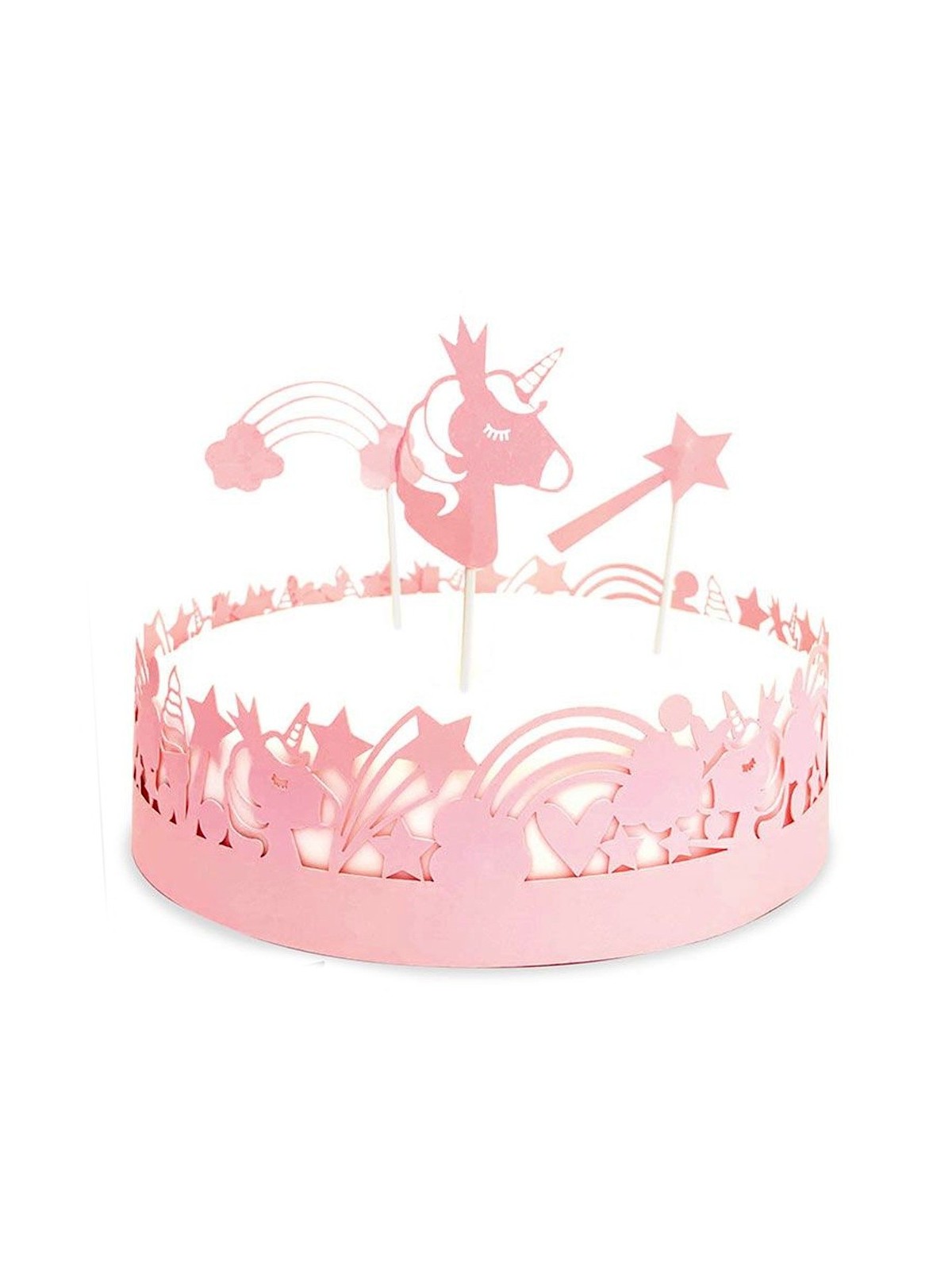 ScrapCooking Cake Wrapper und Topper - Unicorn - 4 st