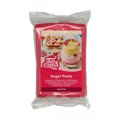 FunCakes Fondantüberzug - Hot Pink - dunkelrosa 250g