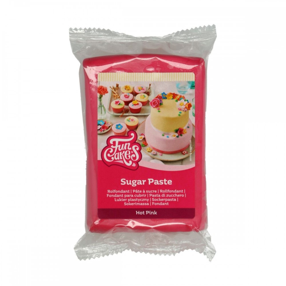 FunCakes potahový fondán - Hot Pink - tmavá růžová 250g