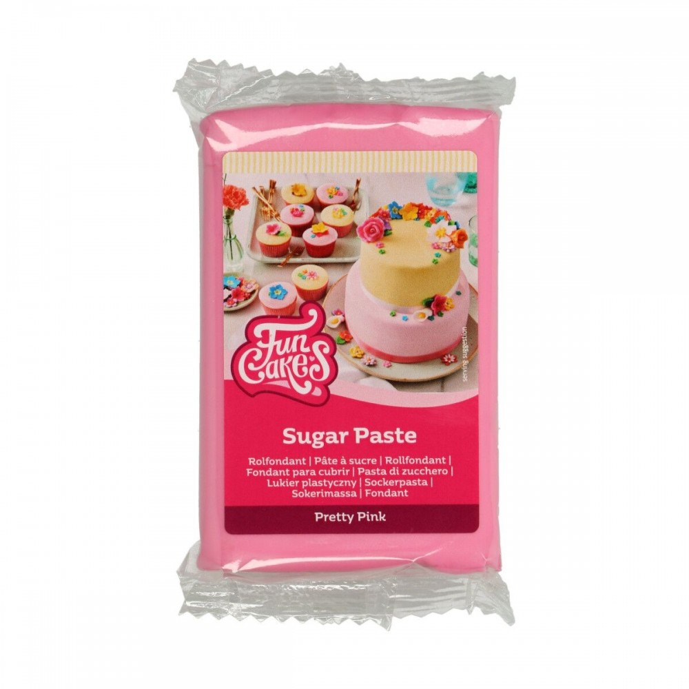 FunCakes Rolled Fondant - Pretty Pink - Pink - 250g