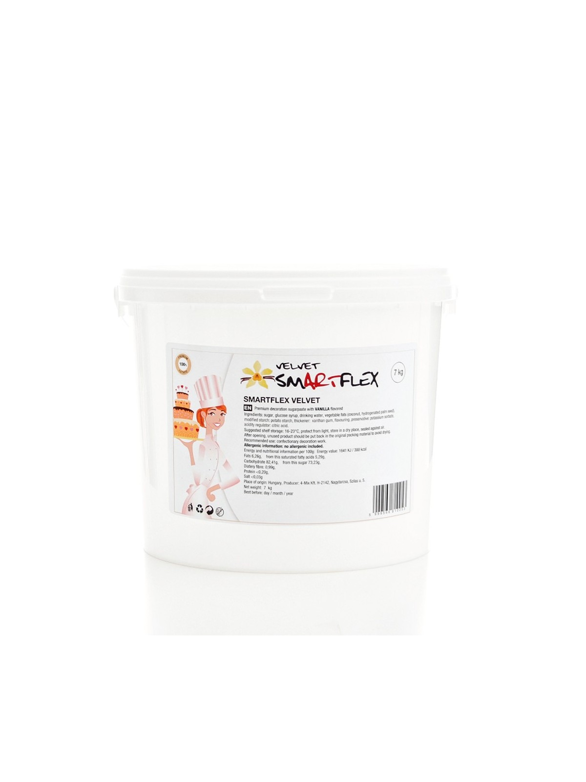 Smartflex Velvet rollfondant - Vanilla 7kg