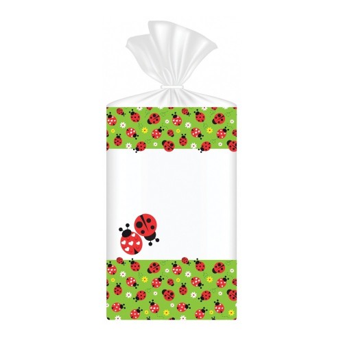 Cellophane bag - ladybugs - 15x24cm - 10pcs