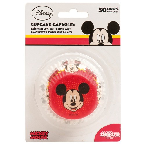 Dekora  Baking Cups - Mickey Mouse - 50Stück