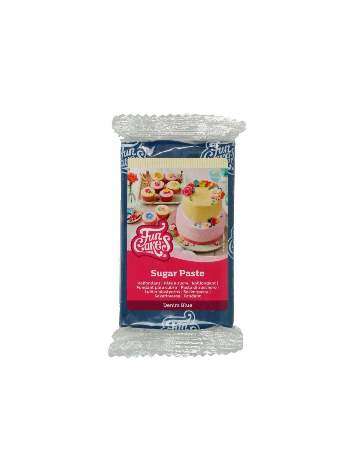 FunCakes potahový fondán - riflově modrá - denim blue 250g