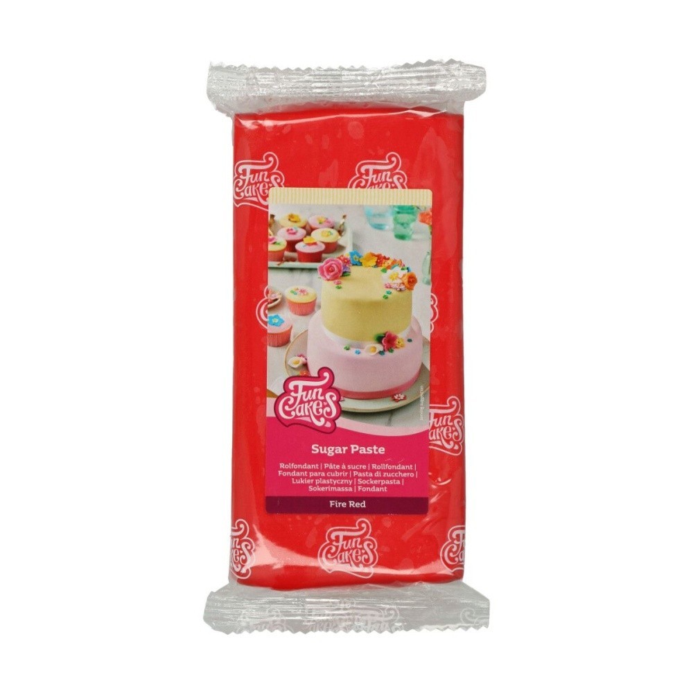 FunCakes Fondant Fire Red -1kg-