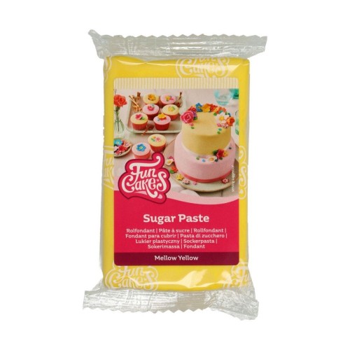 FunCakes Rolled Fondant Mellow Yellow - Yellow - 250g