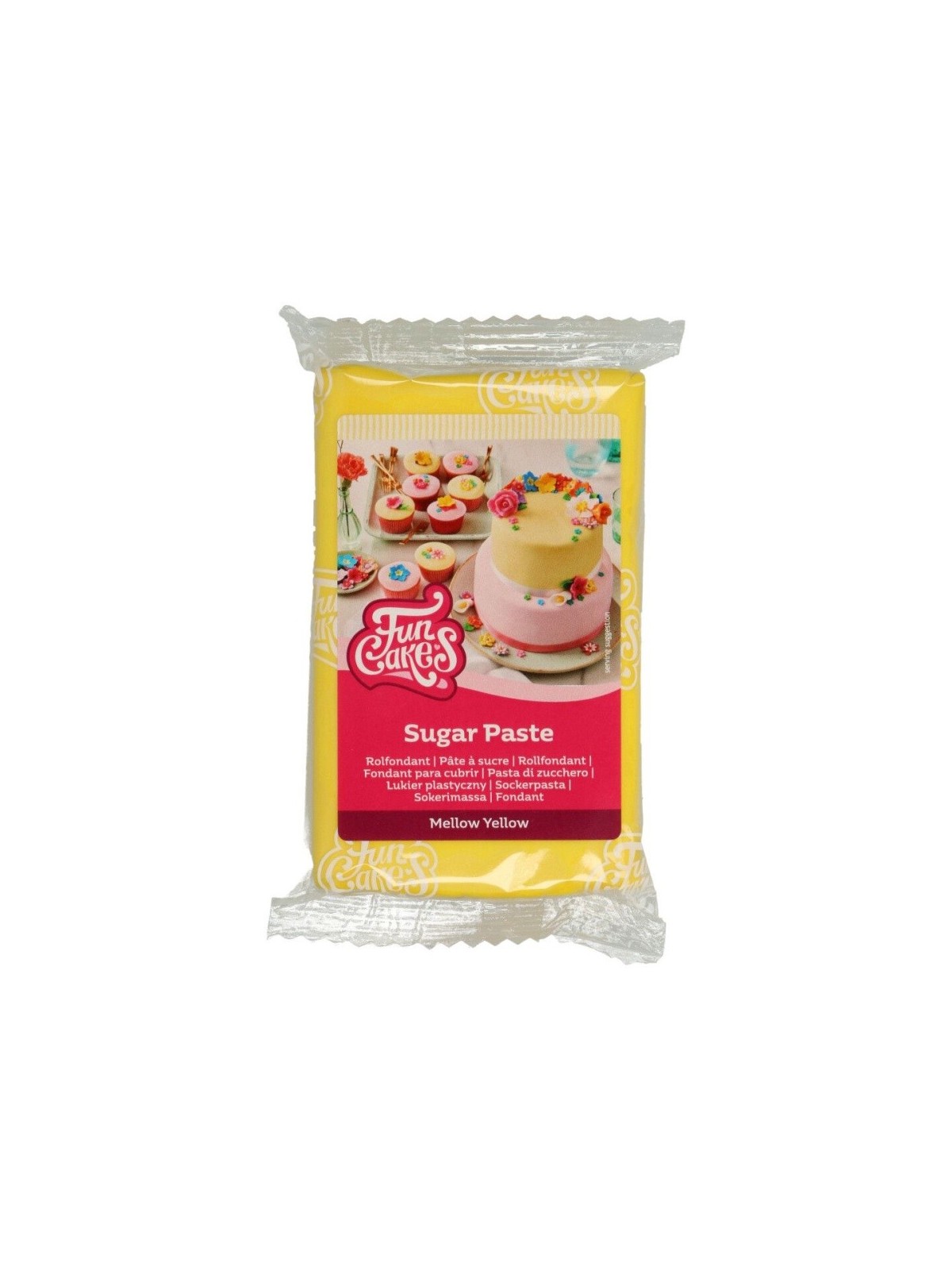 FunCakes potahový fondán Mellow Yellow  - žlutý - 250g