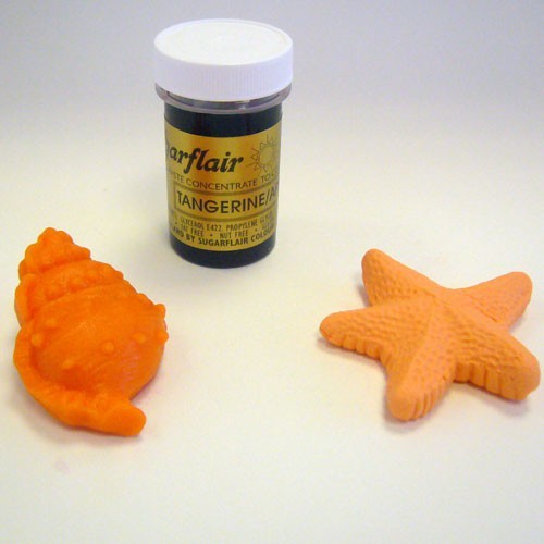 Sugarflair gel colour - apricot - Tangerine/Apricot