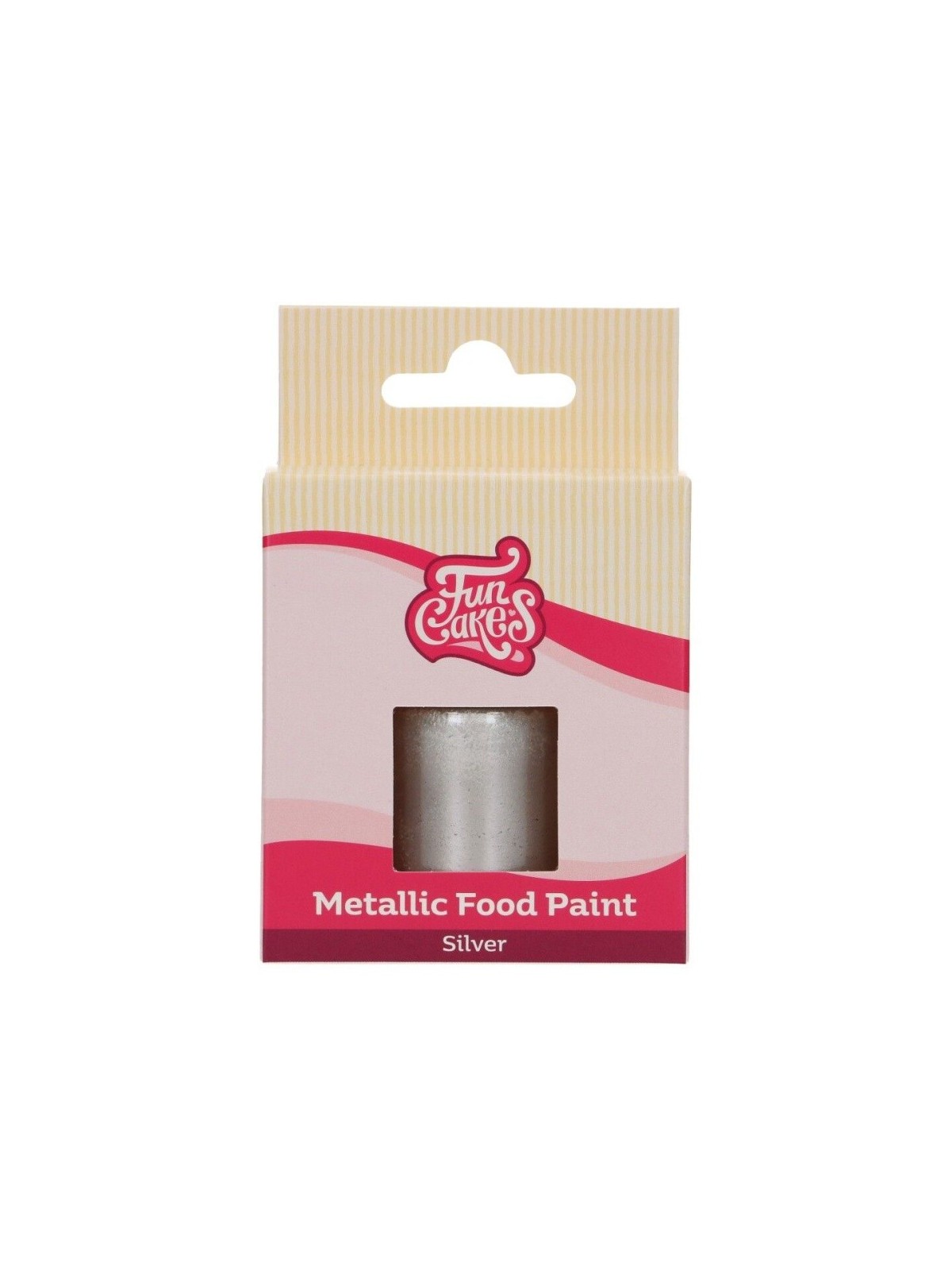 FunColours Metallic Food Paint silver - stříbrná  30ml