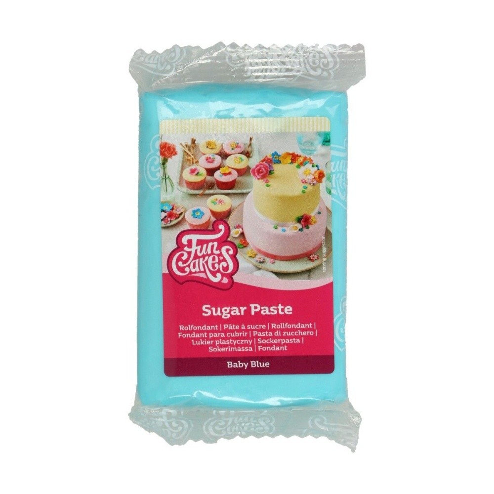 FunCakes potahový fondán Baby Blue - dětská modrá 250g