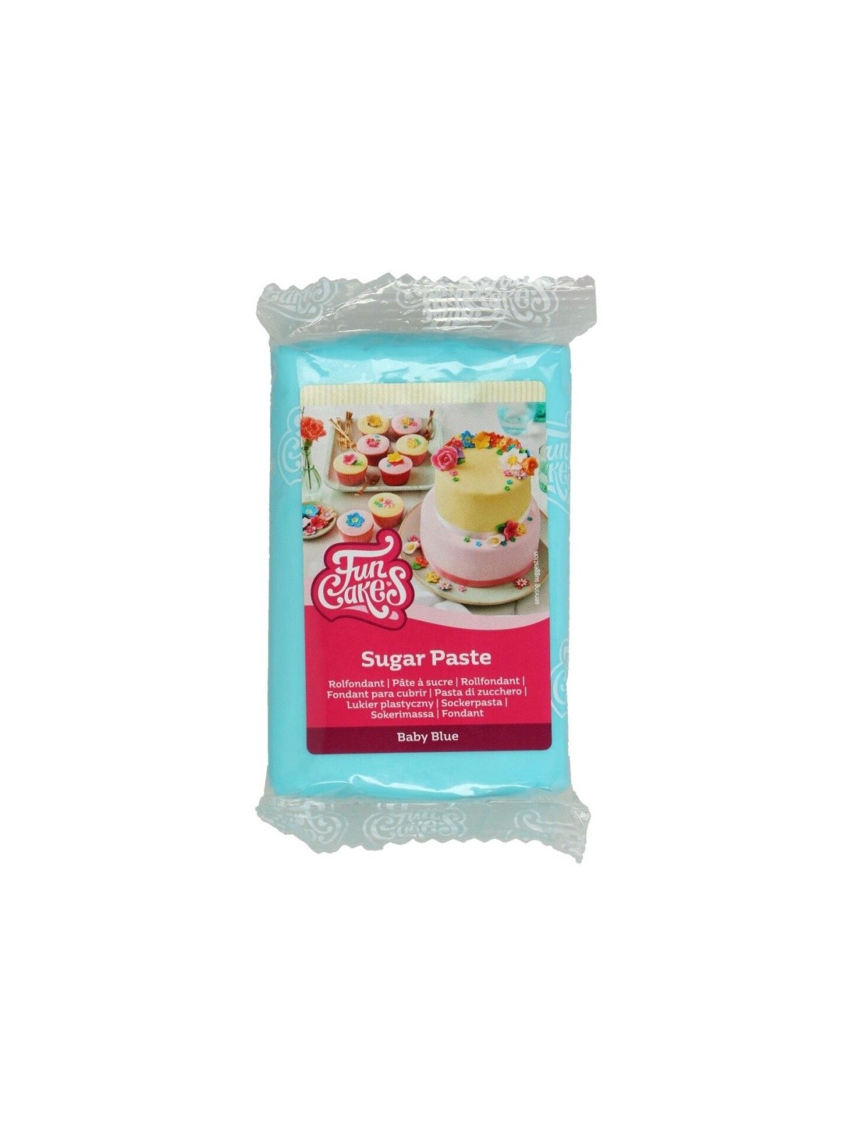 FunCakes potahový fondán Baby Blue - dětská modrá 250g