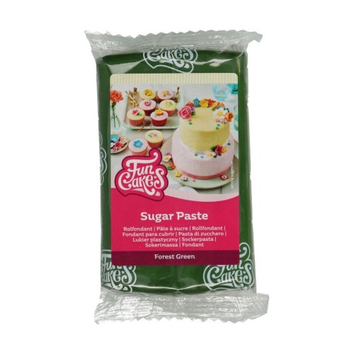 FunCakes potahový fondán forest green - tmavá zelená 250g