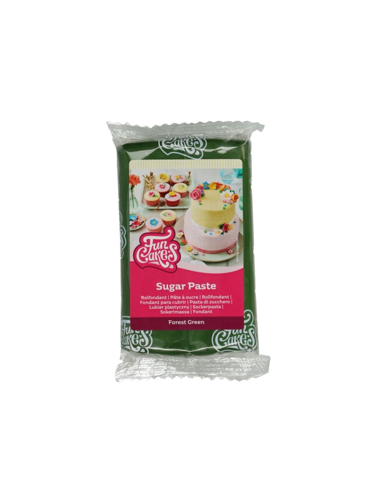 FunCakes potahový fondán forest green - tmavá zelená 250g