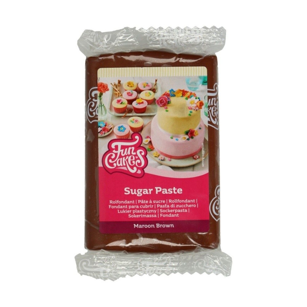 FunCakes Fondant Maroon Brown -250g