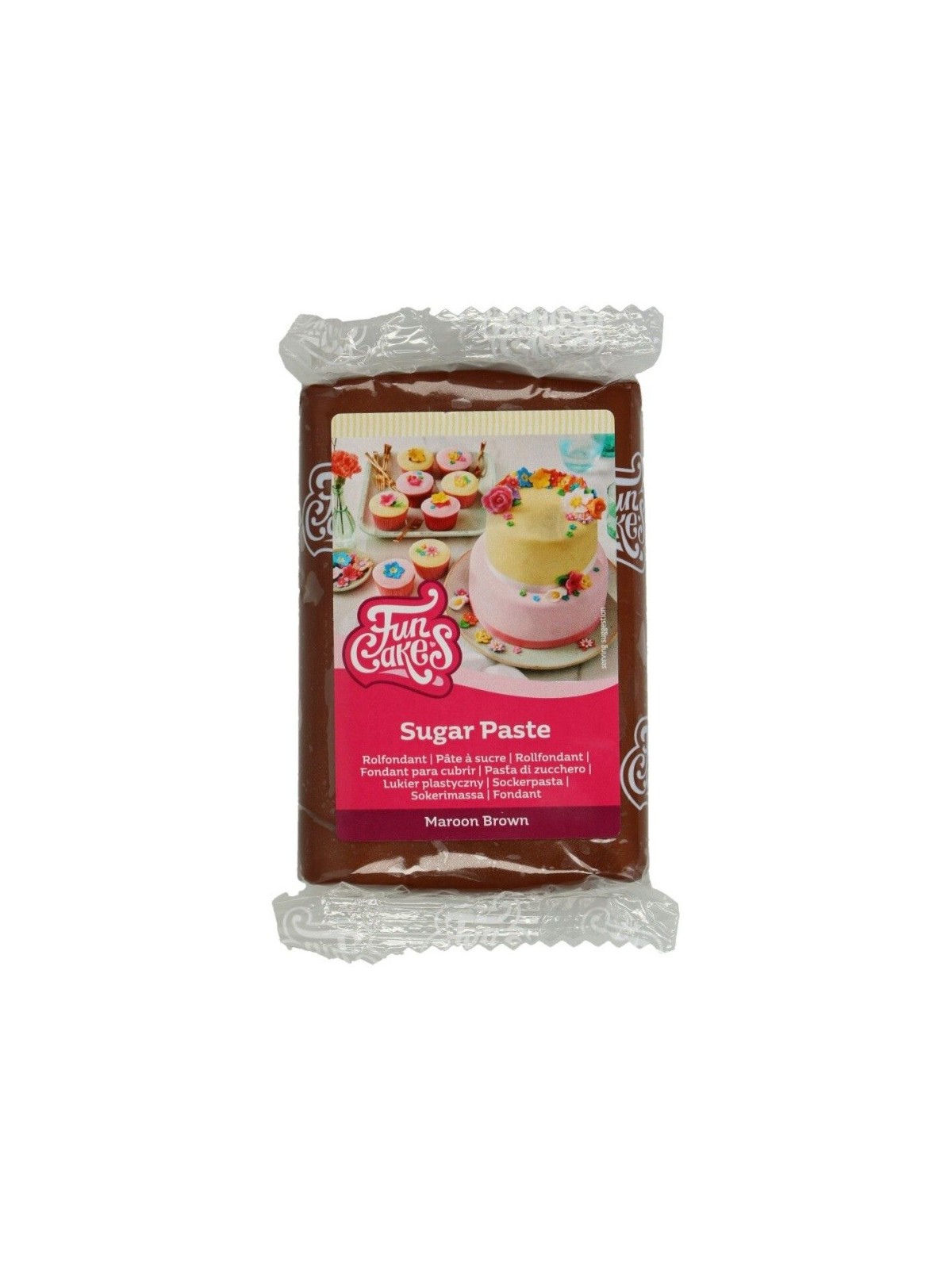 FunCakes potahový fondán Maroon Brown - hnědý  - 250g