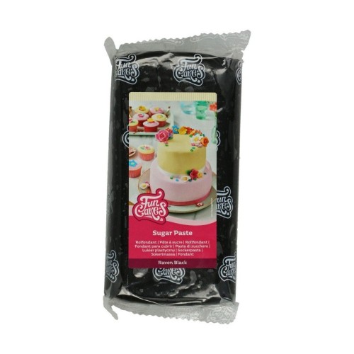 FunCakes Rolled Fondant Icing - Raven Black - 1kg