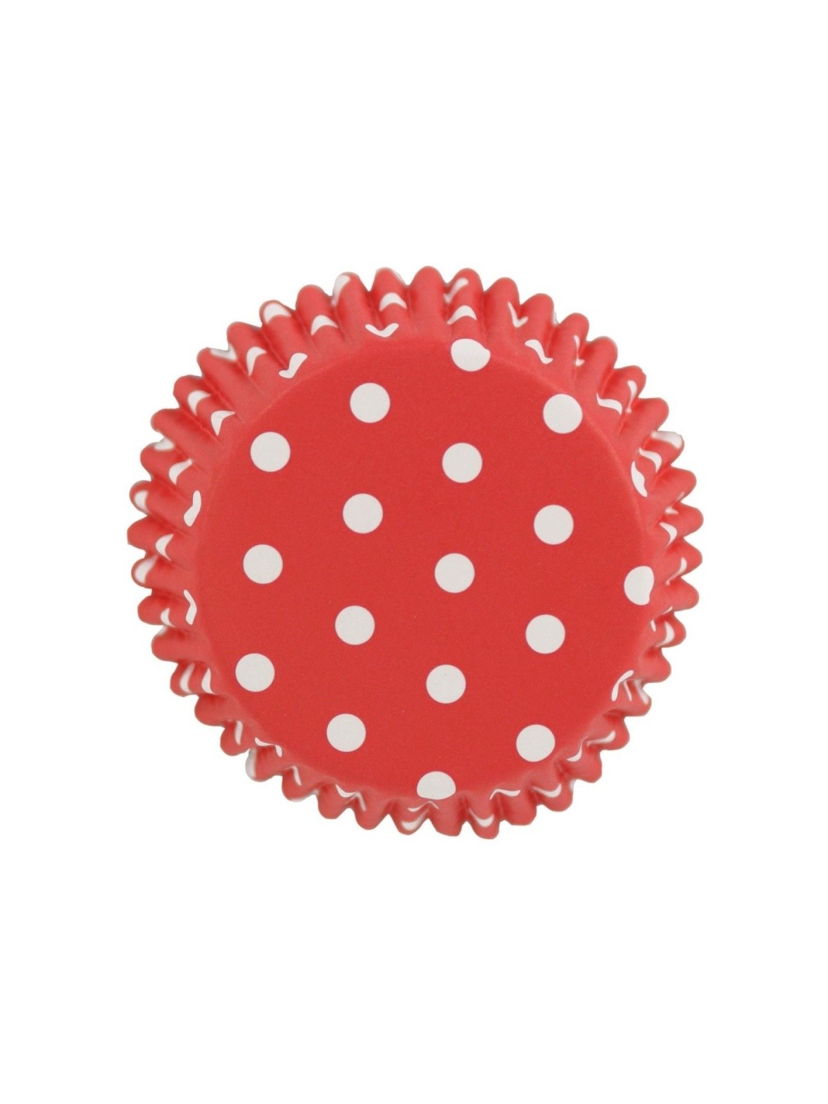 PME cupcake cases with foil - red with dot - 30pcs