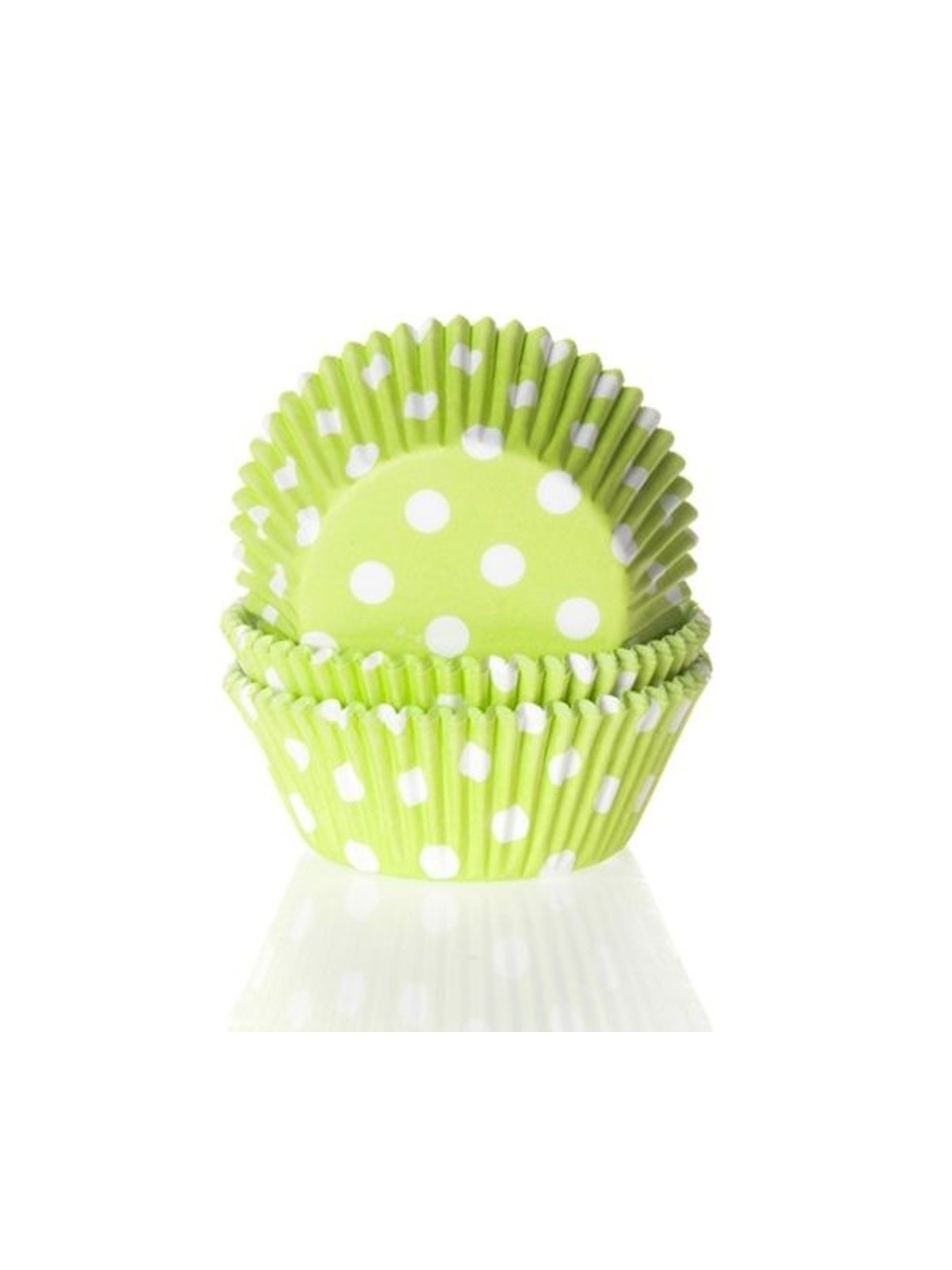 House of Marie Baking Cups - Lime - polka dots - 50pcs