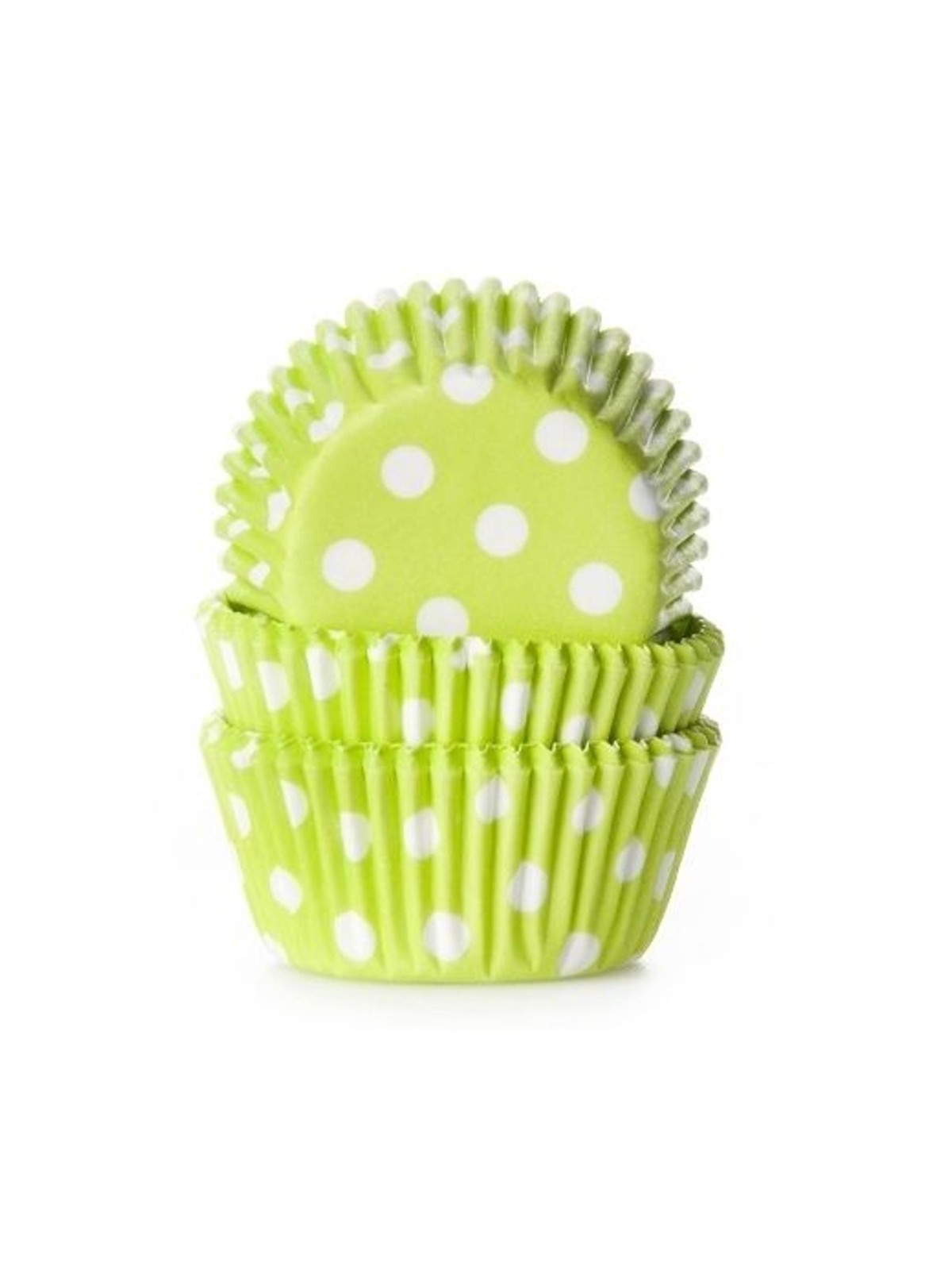 House of Marie mini Baking Cups - Limette - Tupfen - pk/60