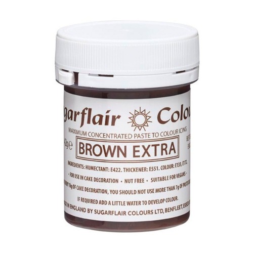 Sugarflair Gelfarbe Extra Brown 42g