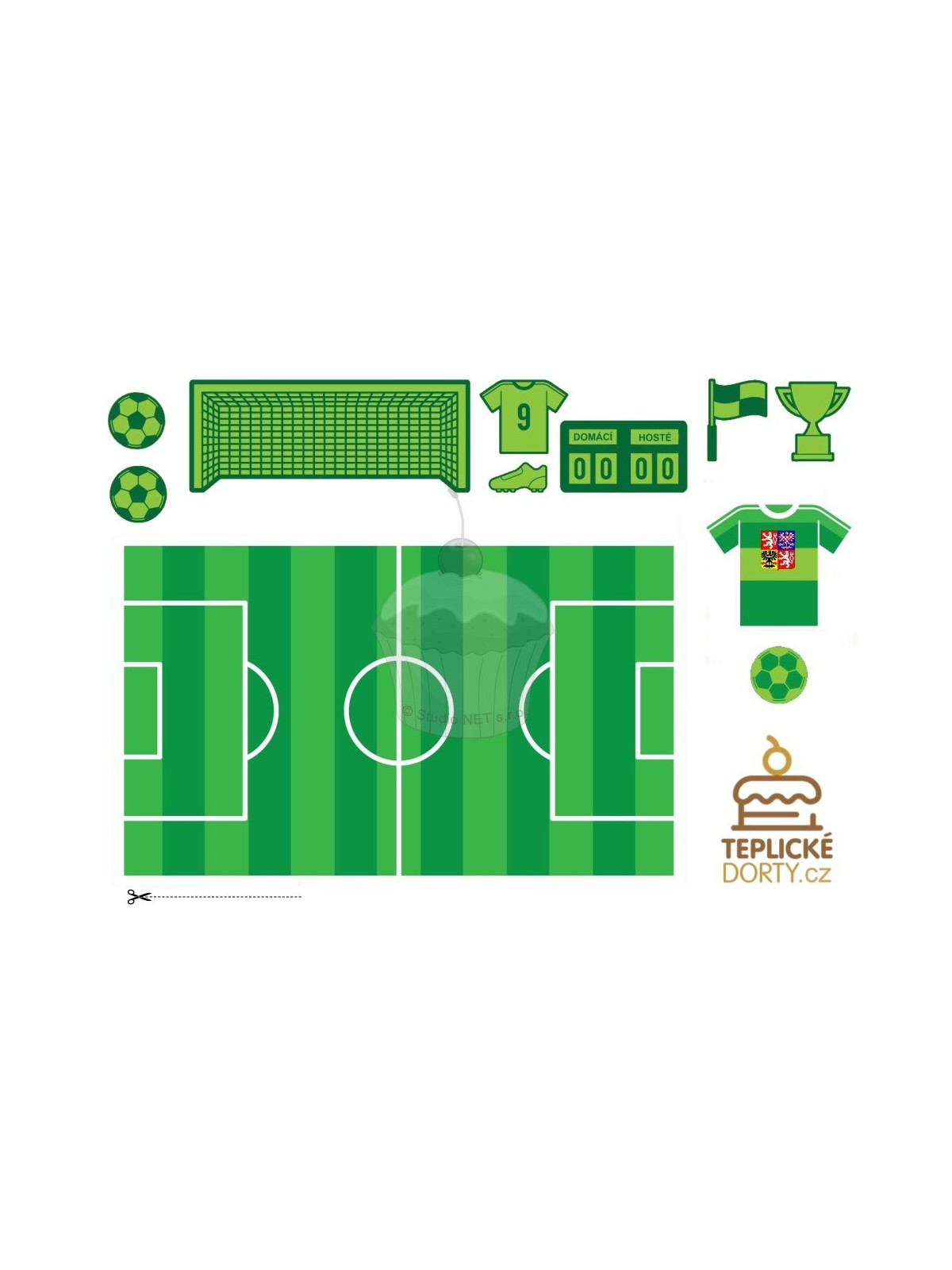 Edible paper "Football playground plus" - A4