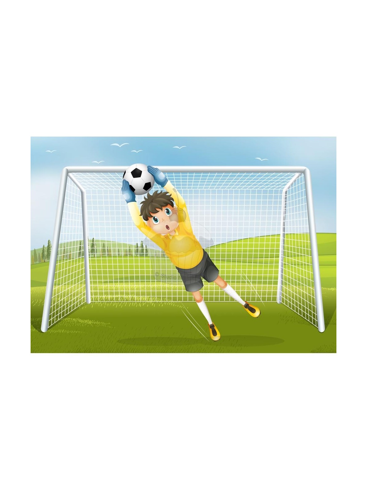 Edible paper "Football goalkeeper 18" - A4