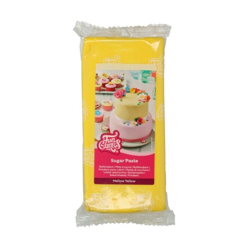 FunCakes potahový fondán Mellow Yellow  - žlutý - 1kg