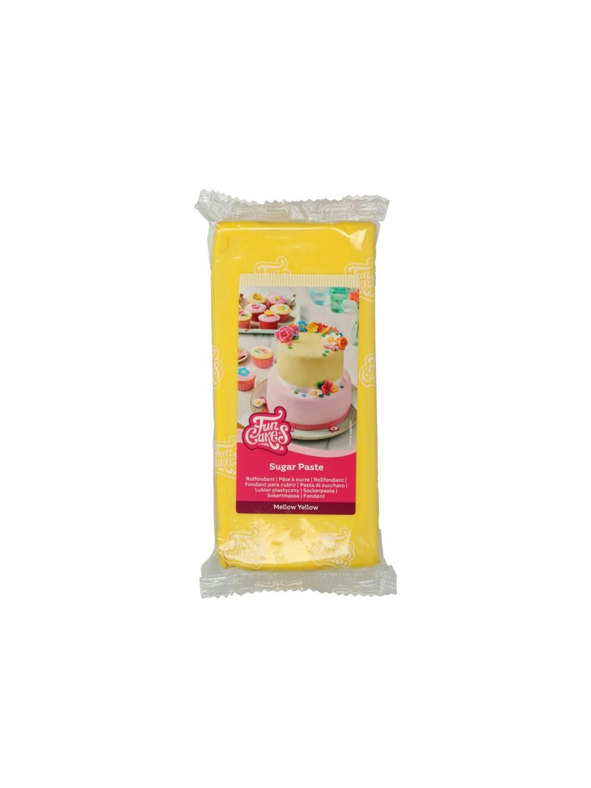 FunCakes potahový fondán Mellow Yellow  - žlutý - 1kg