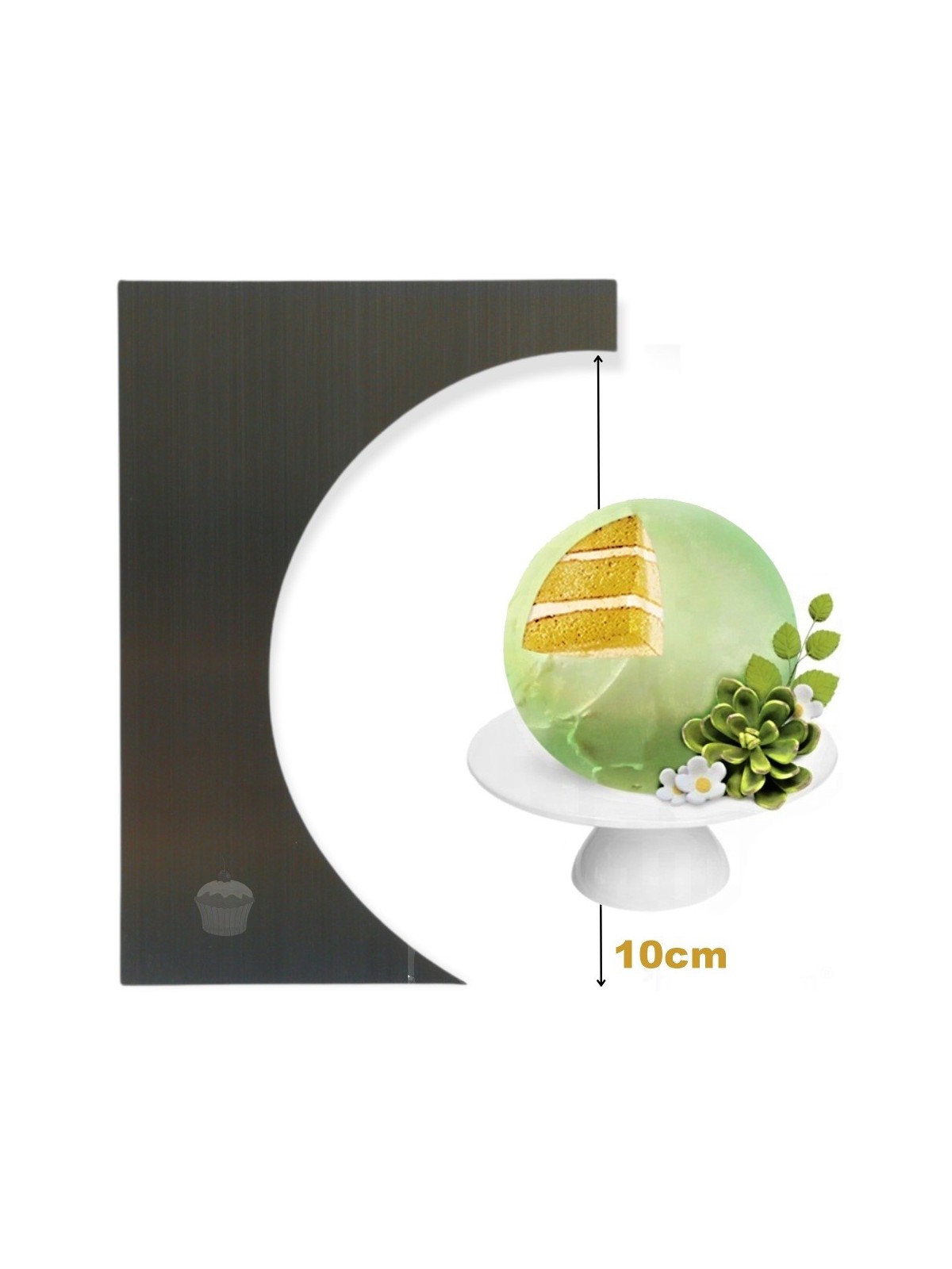 CAKE CRAFT STAINLESS STEEL SCRAPER - ball 16cm