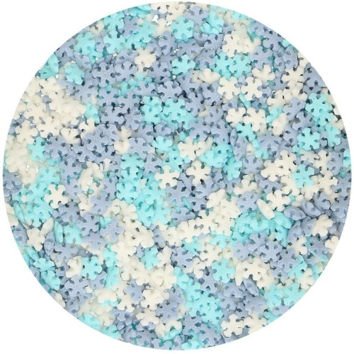FunCakes sprinkle medley - snowflakes mix - 50g
