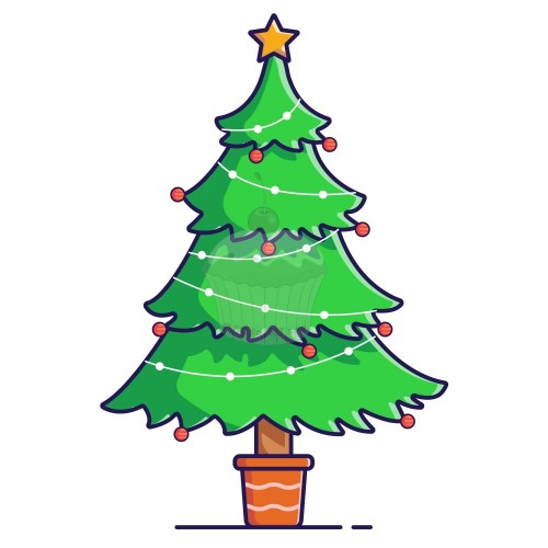 Edible paper "Christmas tree" - A4