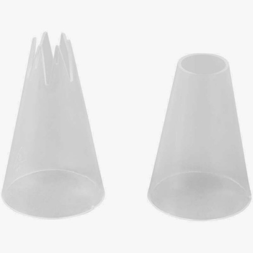 Wilton set of plastic decorating tips - no. 1M, no. 2A