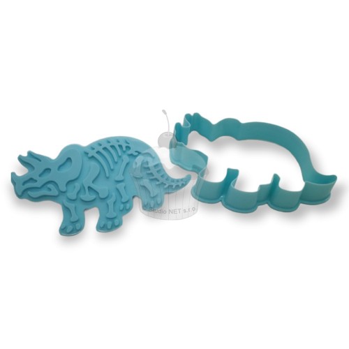 Triceratops cookie cutter.