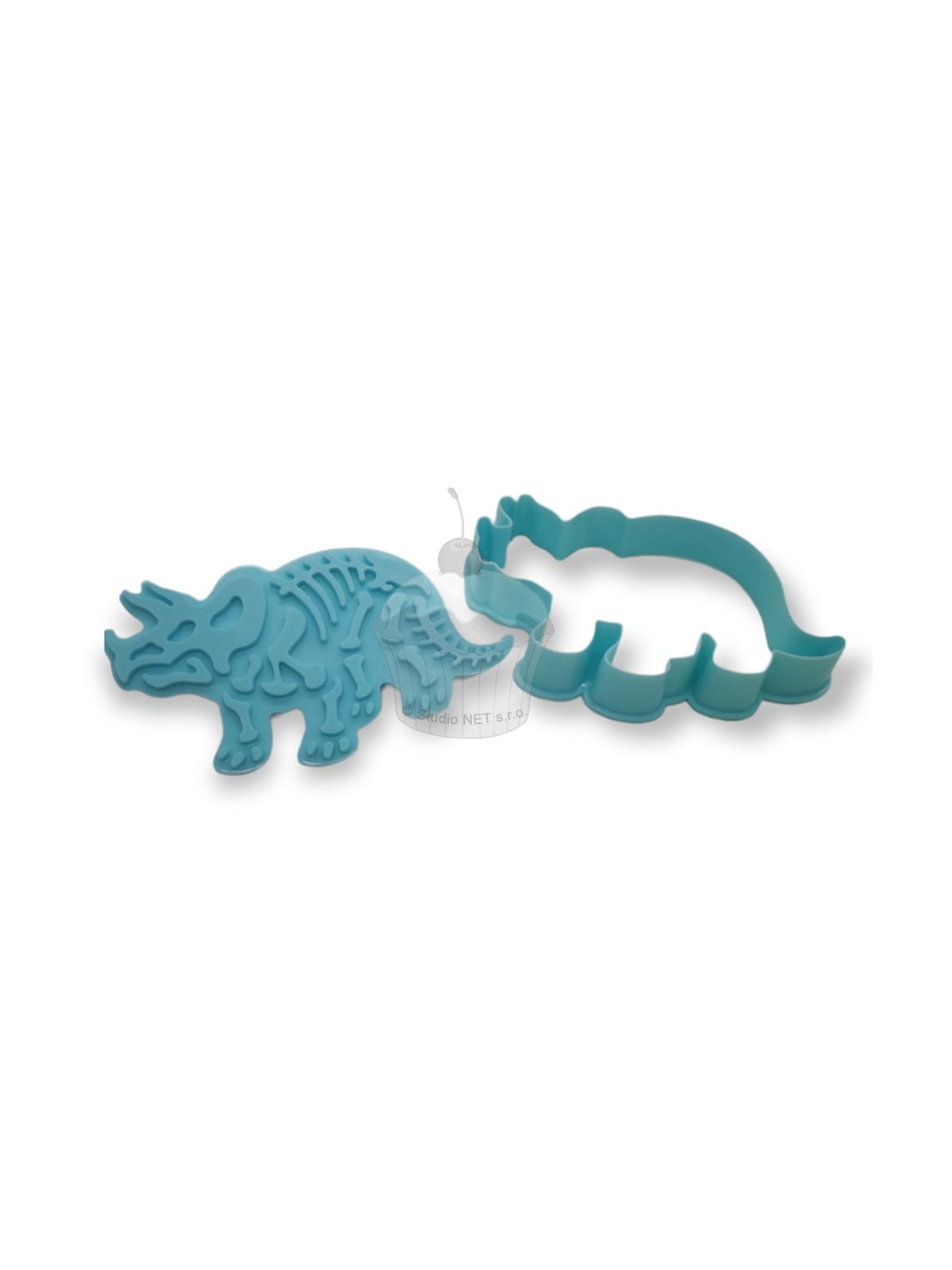 Triceratops cookie cutter.