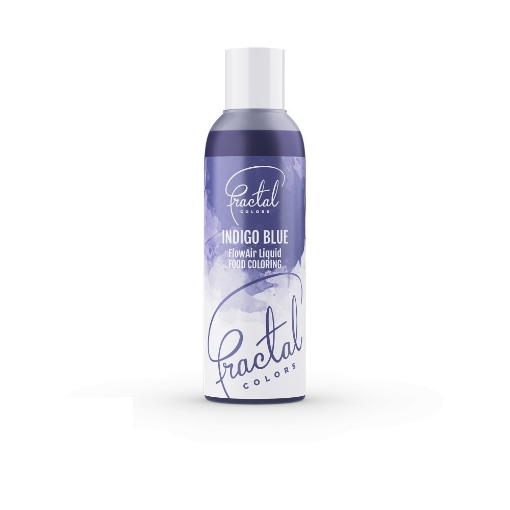 Airbrush Lebensmittelfarbe Fractal - Indigo Blau (100 ml)