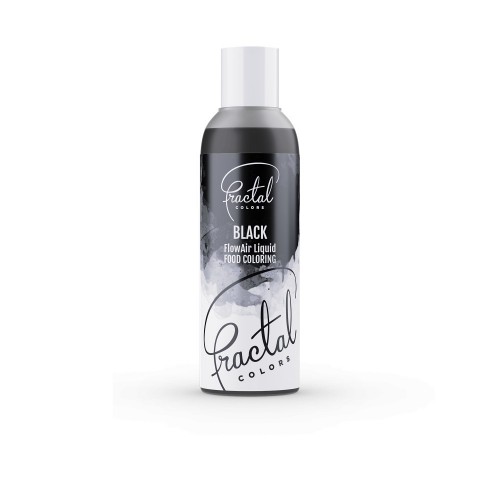 Airbrush Lebensmittelfarbe Fractal - Schwarz (100 ml)