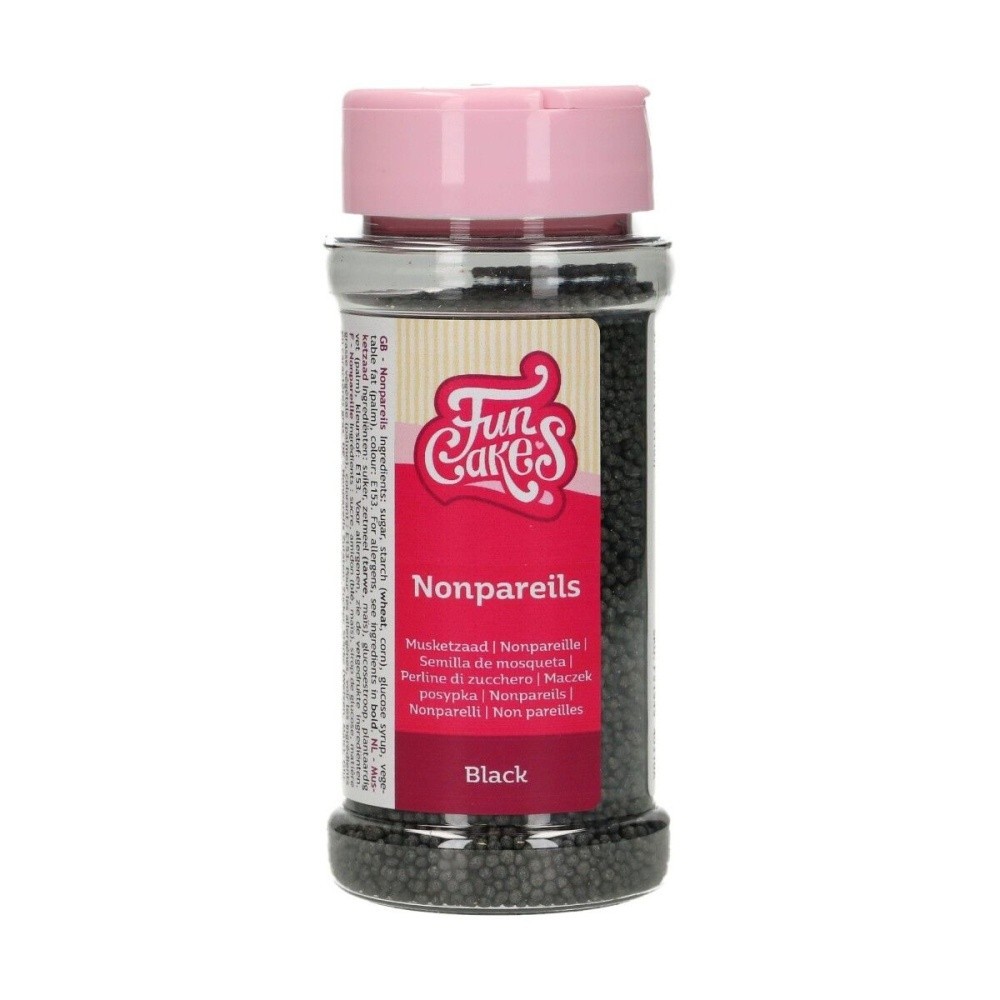 FunCakes Nonpareils - Schwarz - 80g