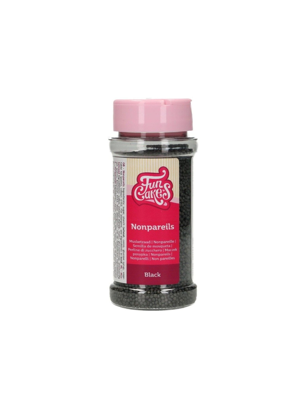 FunCakes Nonpareils - Schwarz - 80g