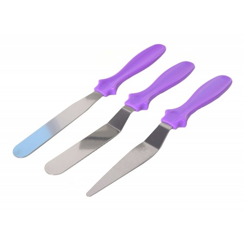 Set of 3 spreading knives / spatulas 11cm