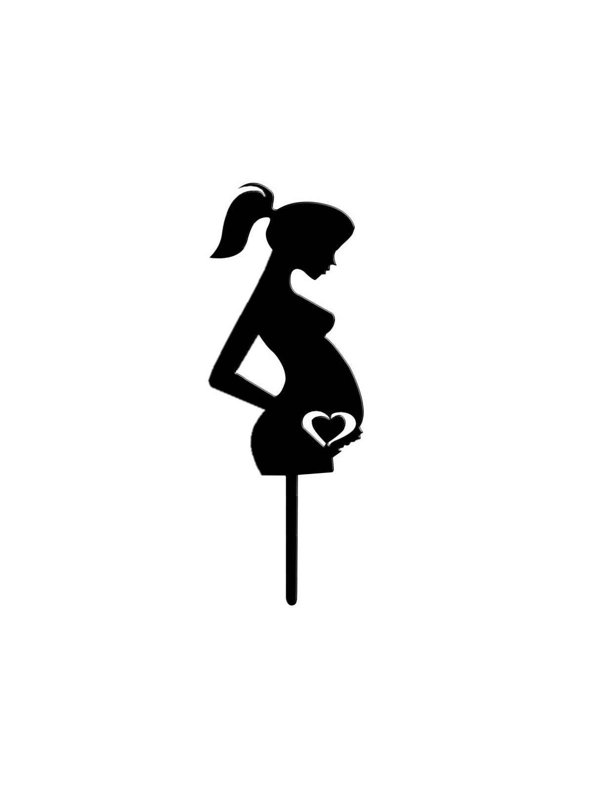 DeKora  cake topper - pregnant woman