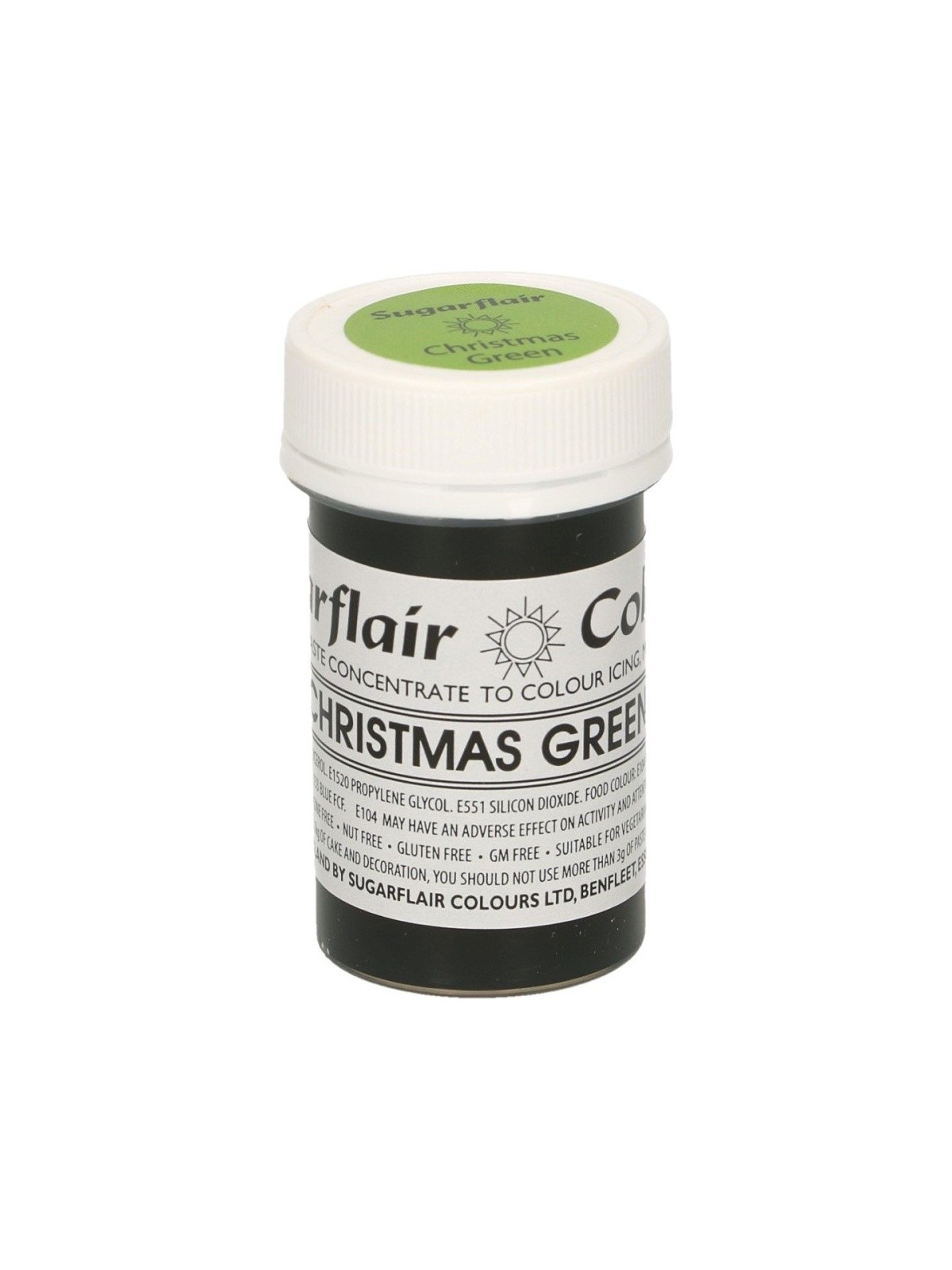 Sugarflair Gelfarbe christmas green - 25g