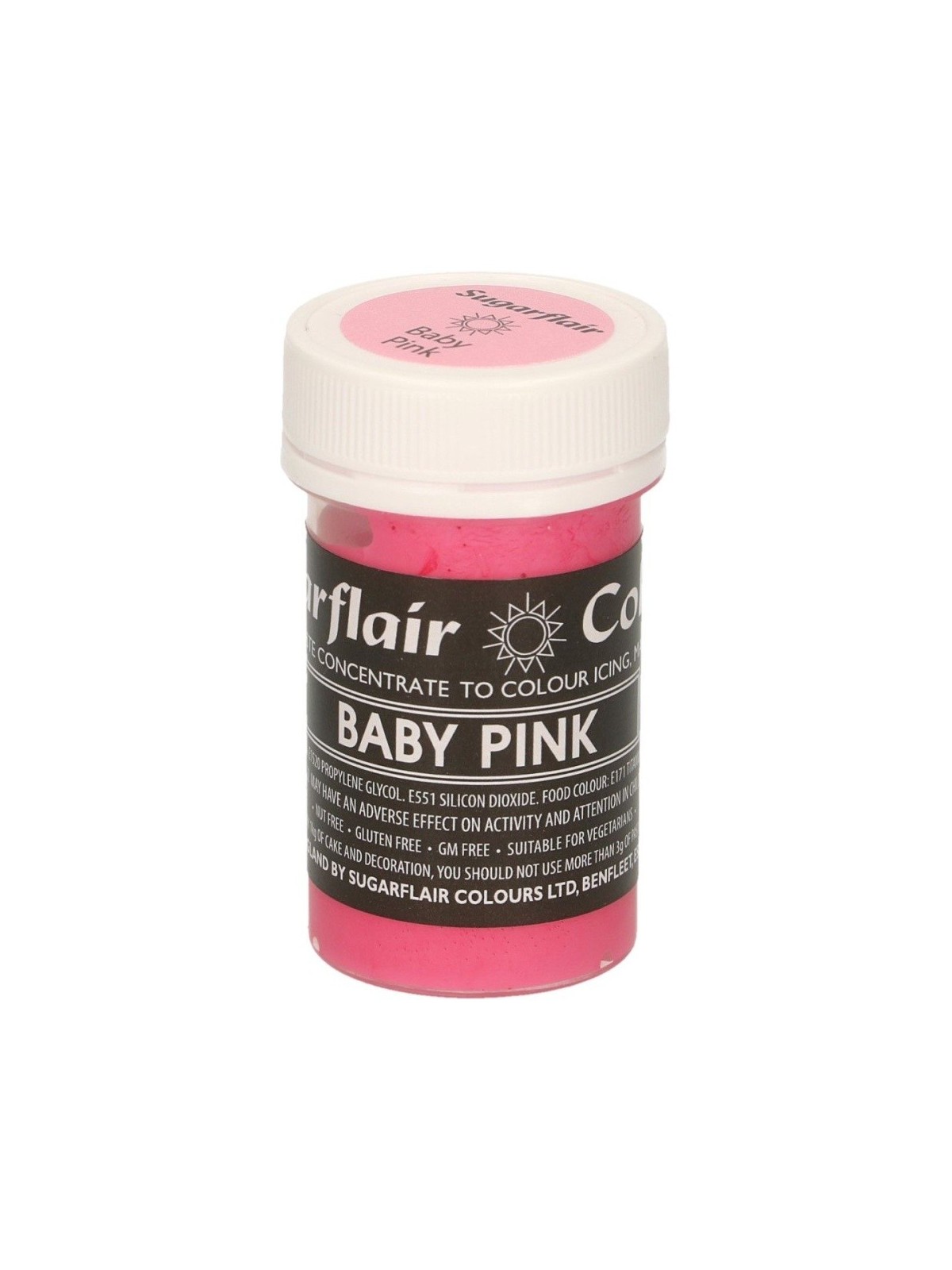 Sugarflair Pastel Gel Colour - Baby Pink - 25g