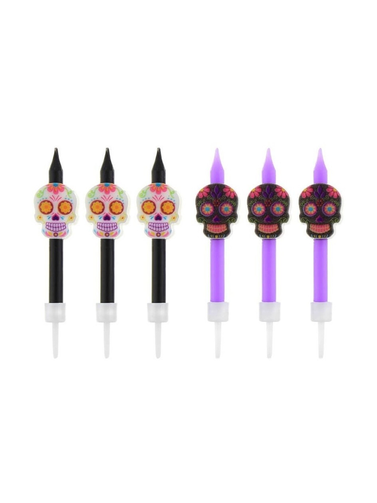 Cake candles - Dia De Los Muertos 6pcs