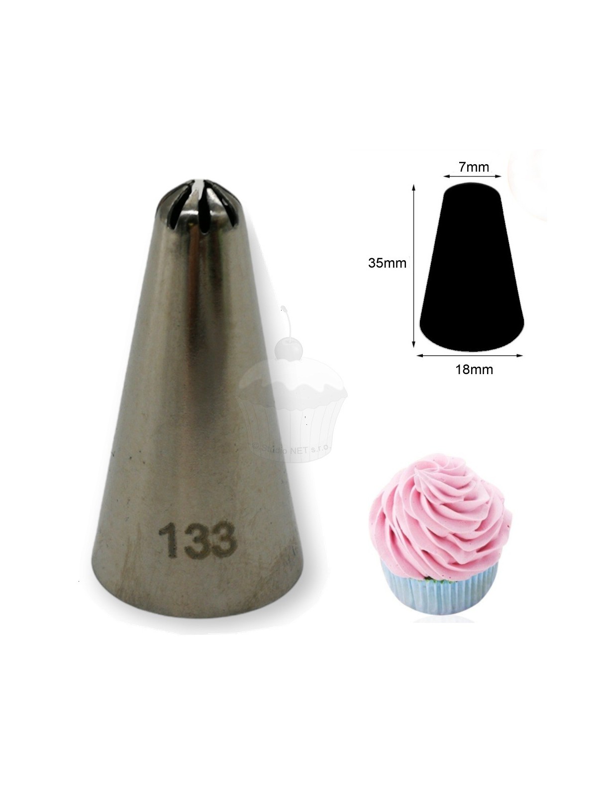 Cake decorating piping tip 133