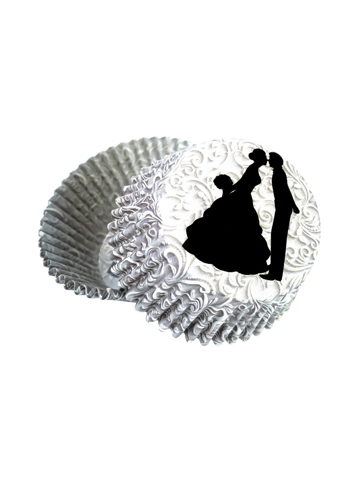 Pastry baskets - wedding damask - 50 pieces