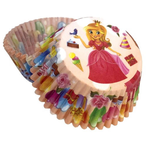 Baking cups - princess at the celebration - 50pcs