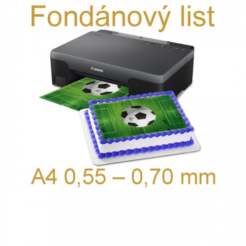 Fondánový list A4 0,55 – 0,70 mm